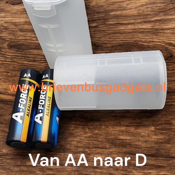 Batterij Adapters Van AA naar D 2