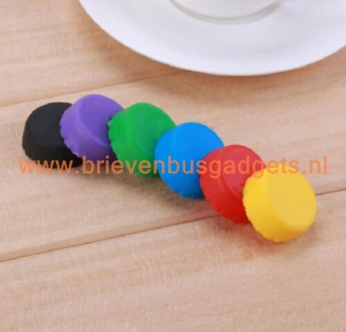 Siliconen herbruikbare doppen voor bier wijn